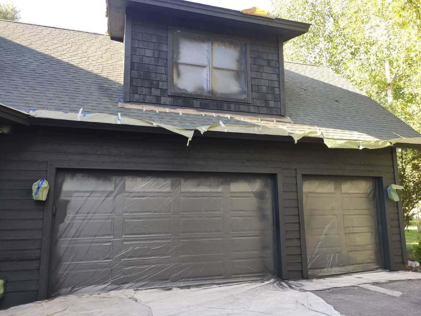 Garage and dormer exterior repaint